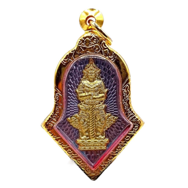 Thao Wessuwan Riches Amulet Gold Plated Pendant