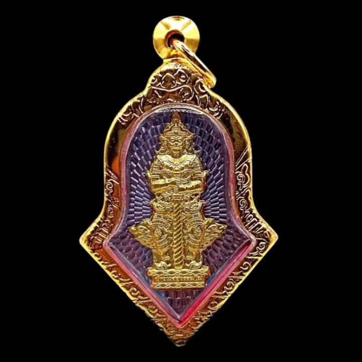 Thao Wessuwan Riches Amulet Gold Plated Pendant