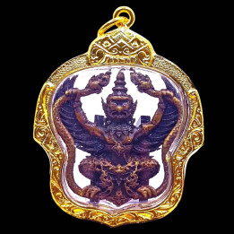 Garuda Phaya Krut Luang Por Phat Copper Amulet