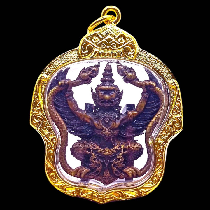 Garuda Phaya Krut Luang Por Phat Copper Amulet