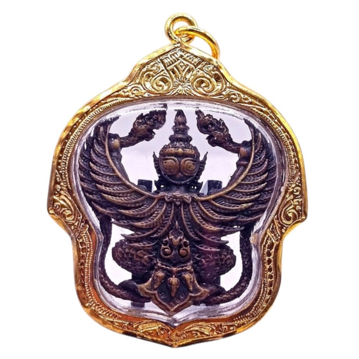 Garuda Phaya Krut Luang Por Phat Copper Amulet