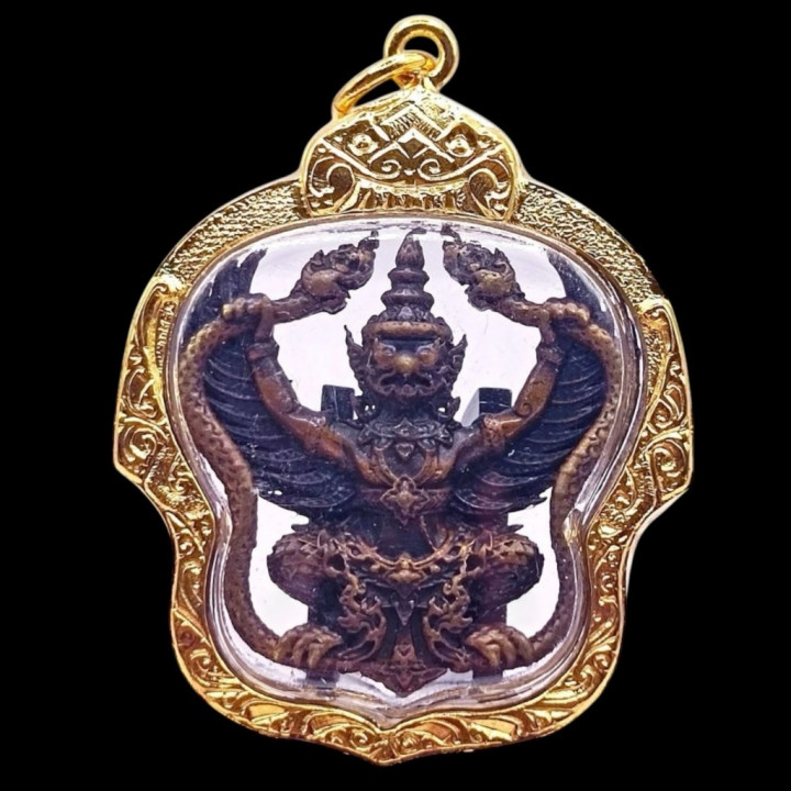 Garuda Phaya Krut Luang Por Phat Copper Amulet