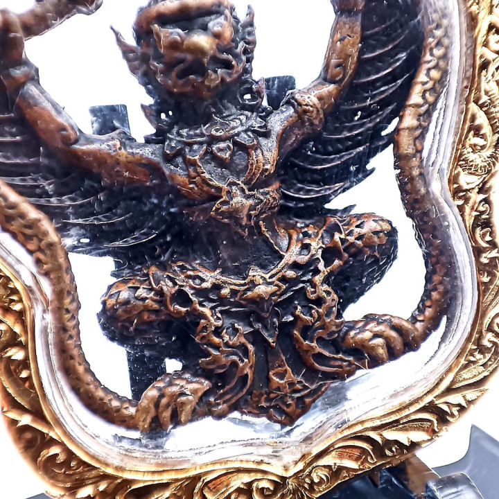 Garuda Phaya Krut Luang Por Phat Copper Amulet