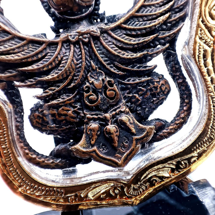 Garuda Phaya Krut Luang Por Phat Copper Amulet