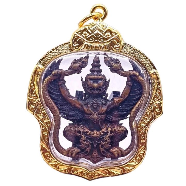 Garuda Phaya Krut Luang Por Phat Copper Amulet