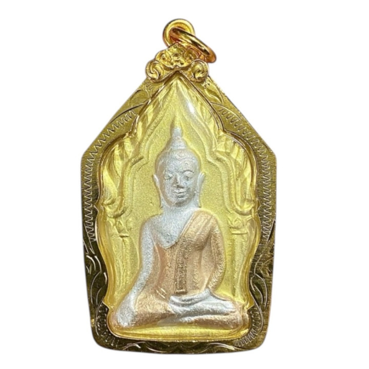 Khun Paen Buddha Amulet Luang Por Poon Gold Plated