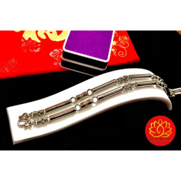 Stainless Steel Takrut Yant Haew Necklace
