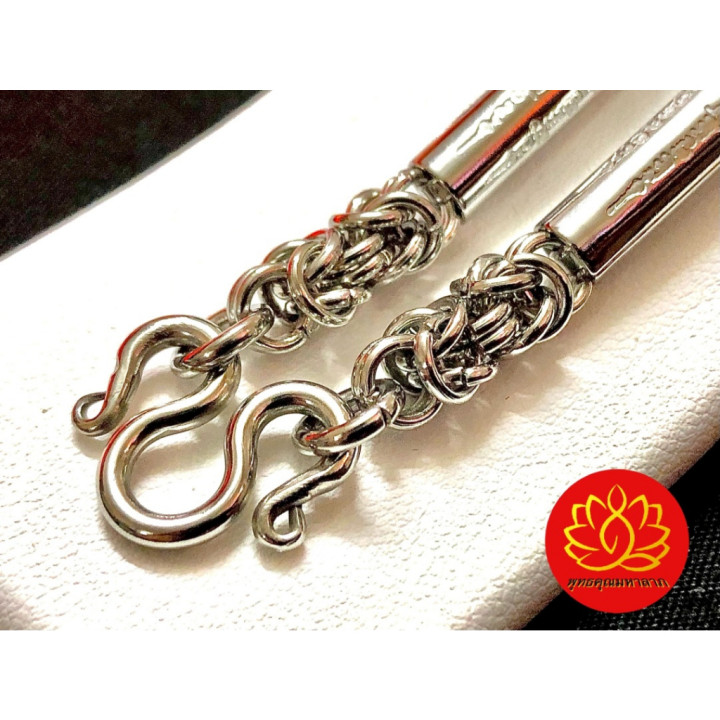 Stainless Steel Takrut Yant Haew Necklace