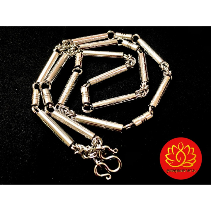 Stainless Steel Takrut Yant Haew Necklace