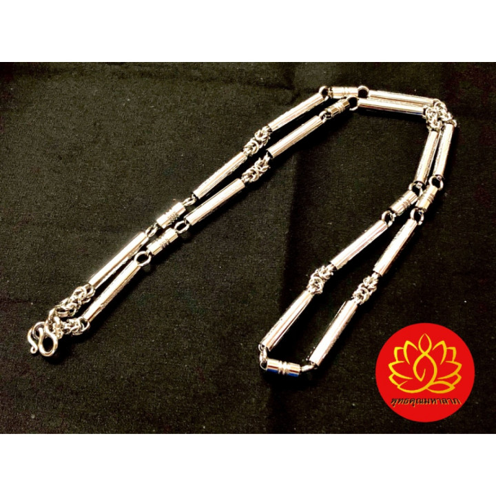 Stainless Steel Takrut Yant Haew Necklace