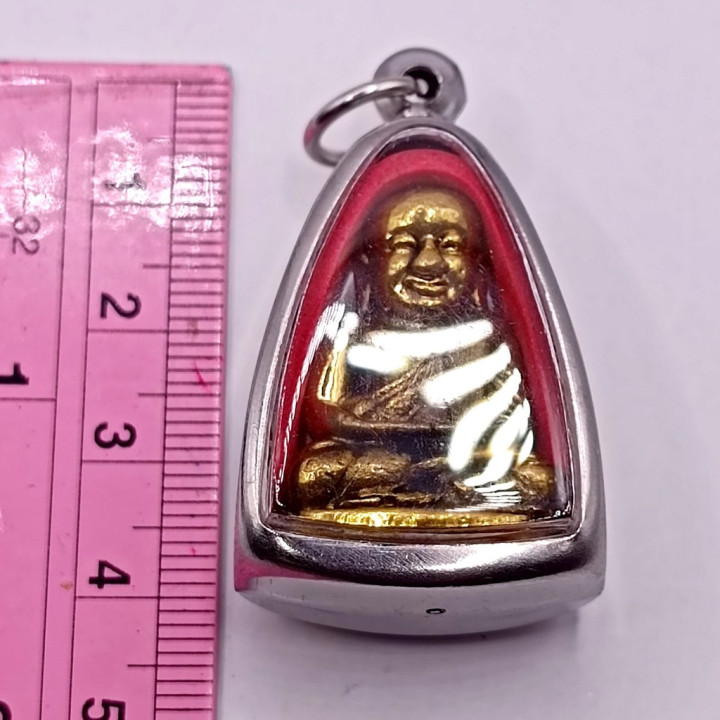 Luang Por Ngern Amulet Gold Plated Pendant