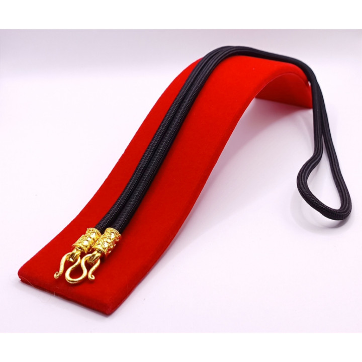 Gold Plated Rope Necklace for Amulet Pendant
