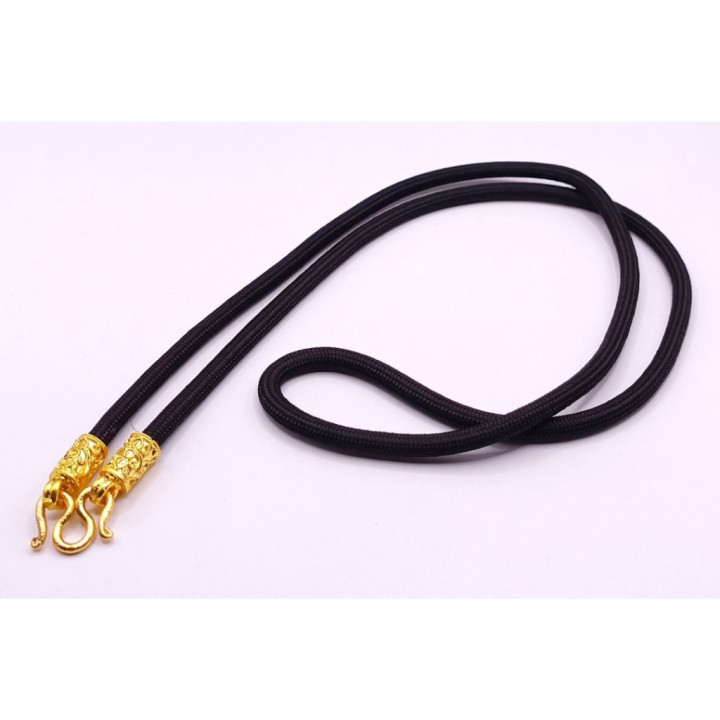 Gold Plated Rope Necklace for Amulet Pendant