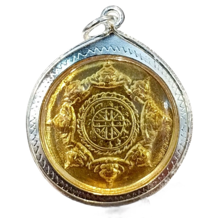 Phra Pidta Pang Prakarn Wat Khao Or Gold Plated