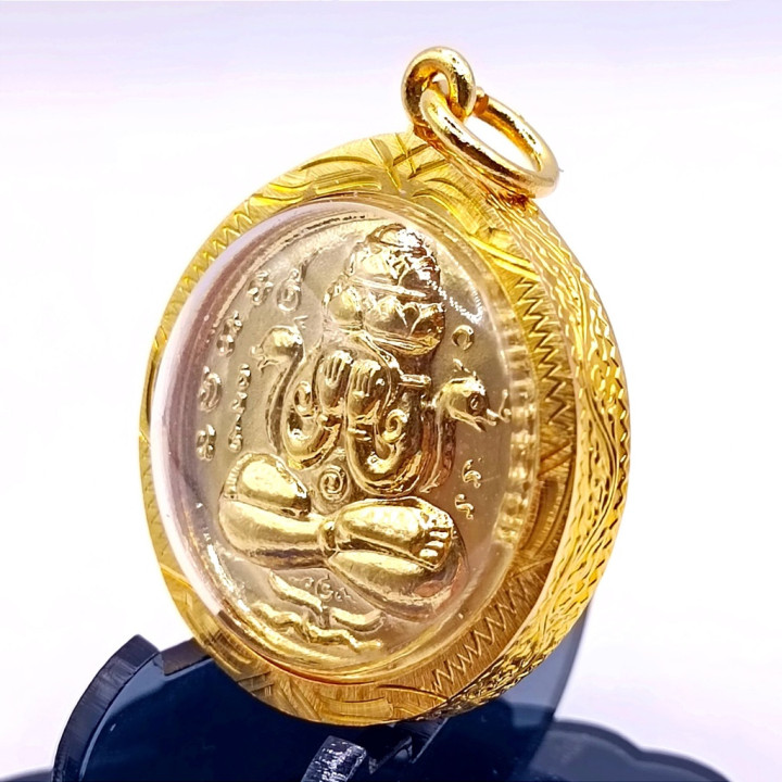 Phra Pidta Pang Prakarn Wat Khao Or Gold Plated