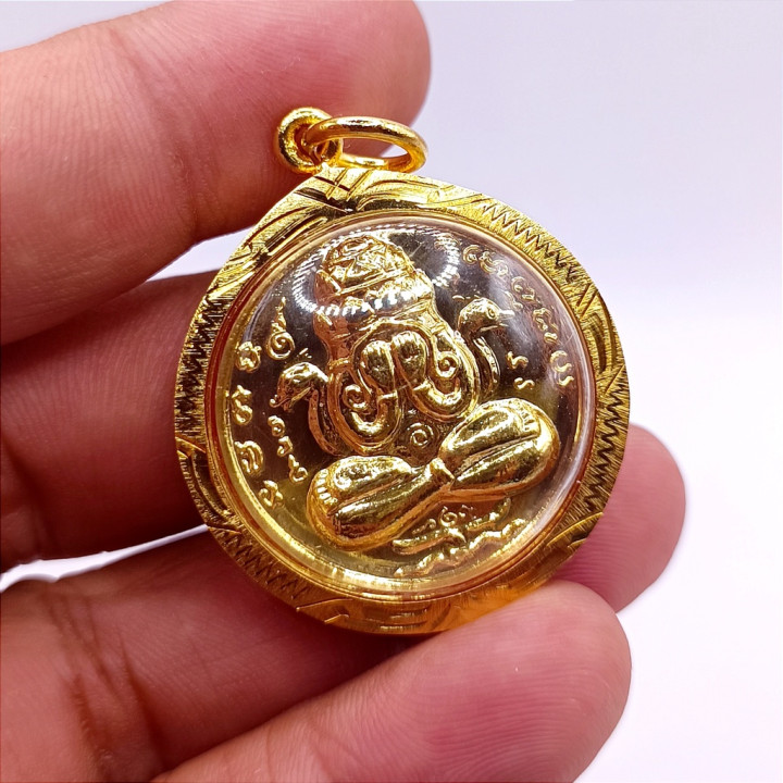 Phra Pidta Pang Prakarn Wat Khao Or Gold Plated