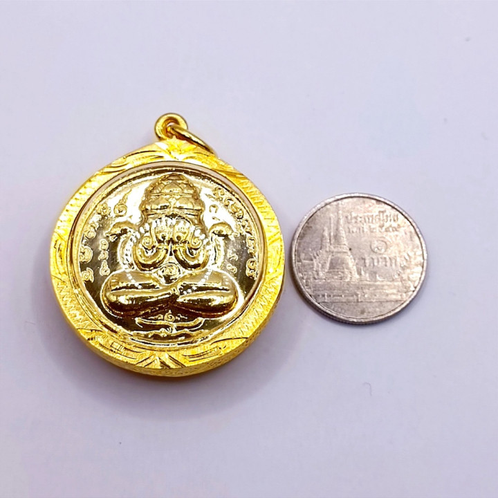 Phra Pidta Pang Prakarn Wat Khao Or Gold Plated
