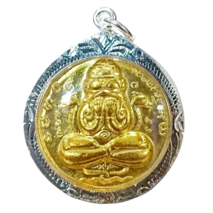 Phra Pidta Pang Prakarn Wat Khao Or Gold Plated