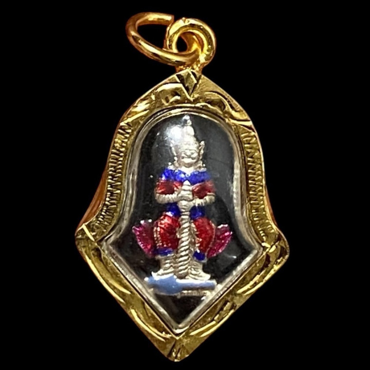 Thao Wessuwan Wat Chulamanee Gold Plated Pendant