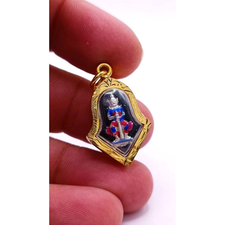 Thao Wessuwan Wat Chulamanee Gold Plated Pendant