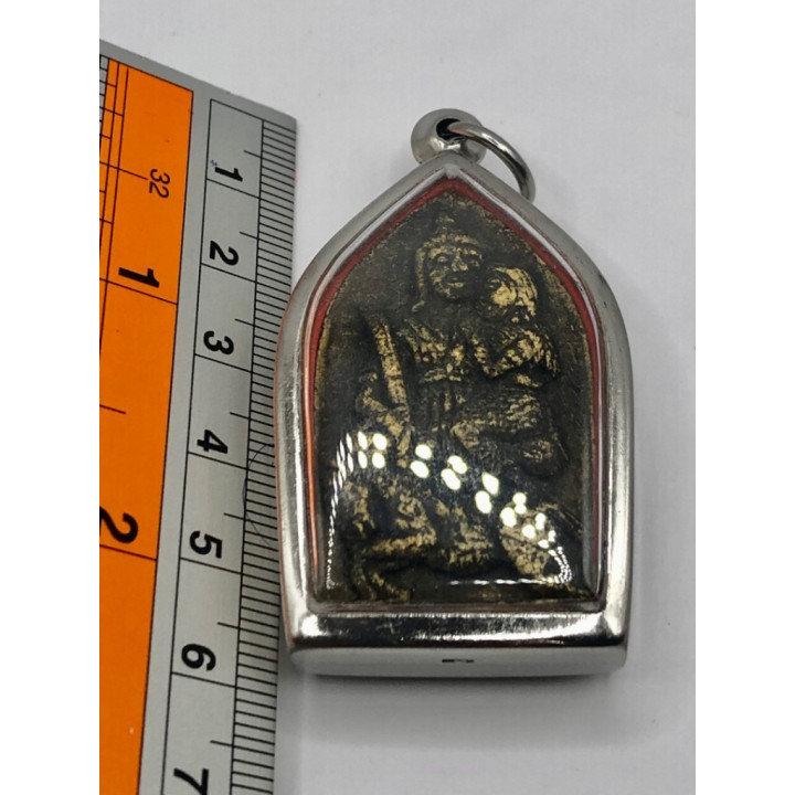 Khun Paen Um Nang Kuman Thong Stainless Amulet