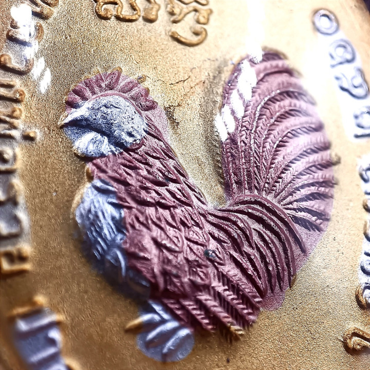 Luang Por Ruay Wat Tako 3K Amulet Gold Plated