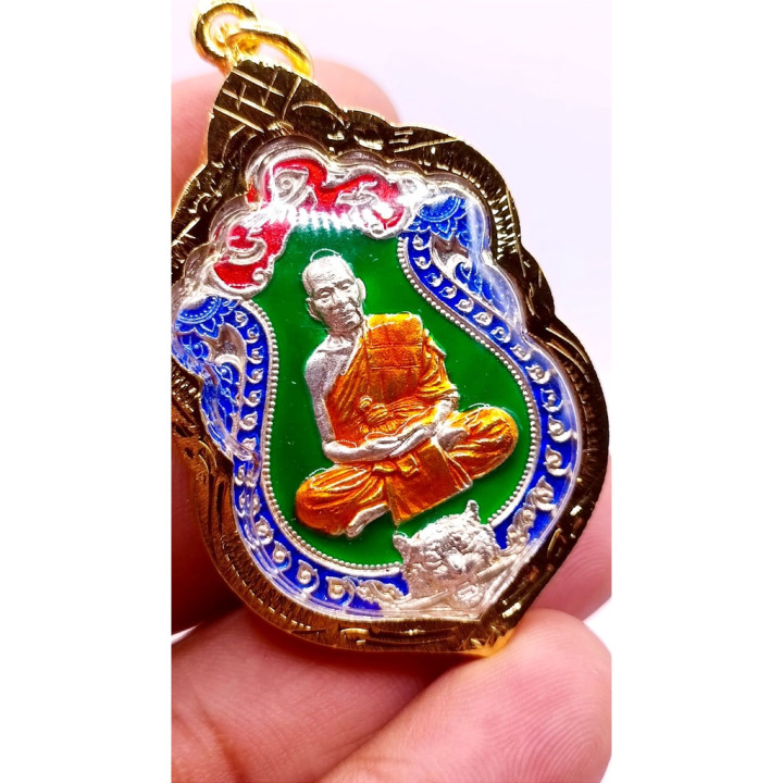 Luang Por Phat Silver Plated Amulet