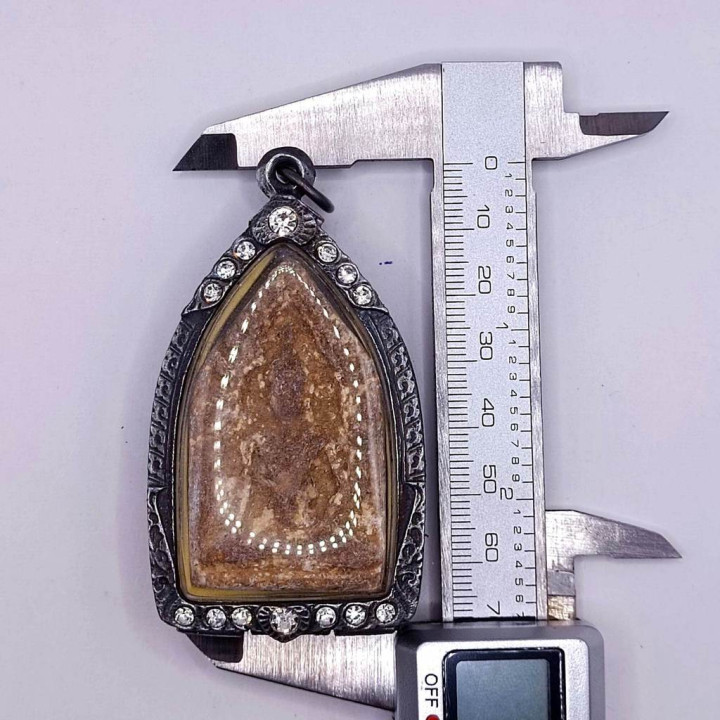 Khun Paen Wat Ban Krang Amulet Antique Casing