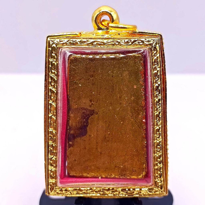Phra Somdej Prok Po Gold Plated Buddha Amulet