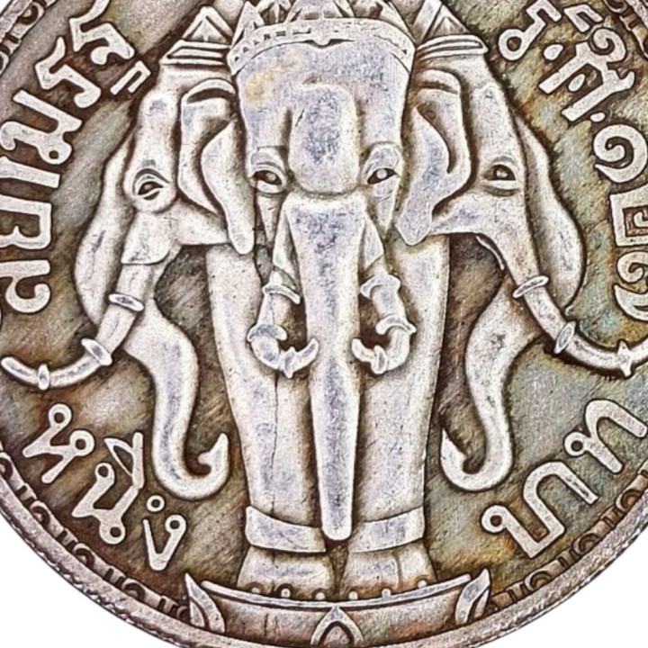 King Rama 5 Erawan Elephant Stainless Steel Pendant