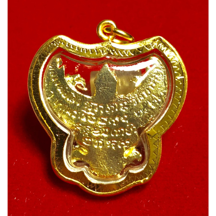 Garuda Phaya Krut Luang Pu Seng Gold Plated Pendant