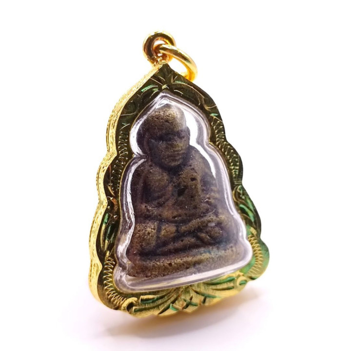 Luang Por Ngern Wat Bang Klan Brass Amulet