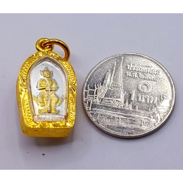 Thao Wessuwan Wat Chulamanee Micron Gold Pendant