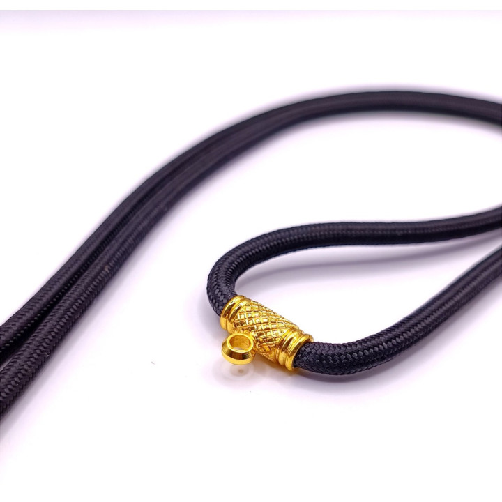 Dragon Head Amulet Necklace 24K Gold Plated