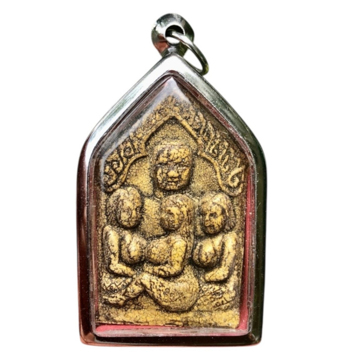 Khun Paen Sam Nang Kuman Thong Amulet Pendant