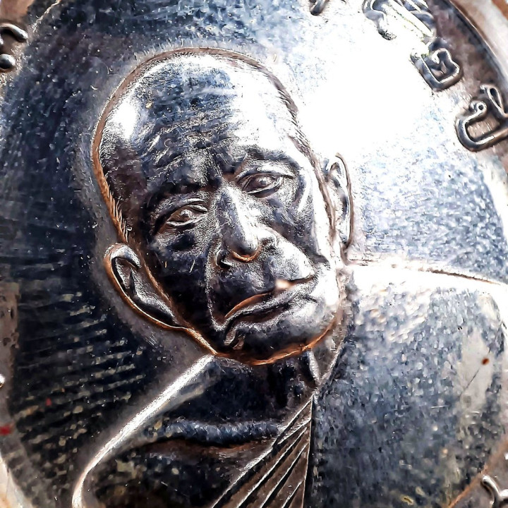 Luang Por Daeng Amulet 2508 Copper Silver Plated