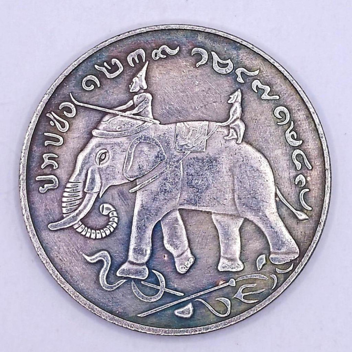 King Rama 5 Coin Pendant Stainless Steel Frame