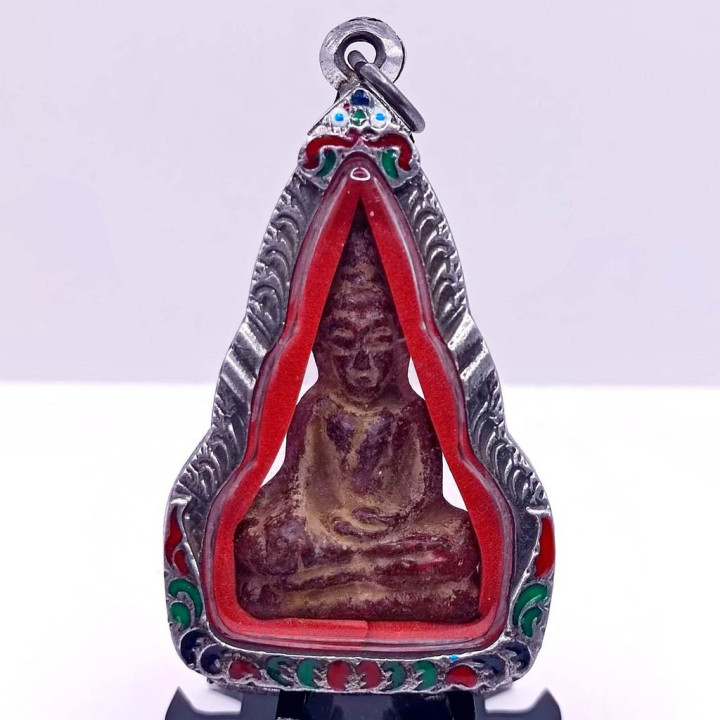 Phra Tha Gradan Buddha Amulet Tin Large