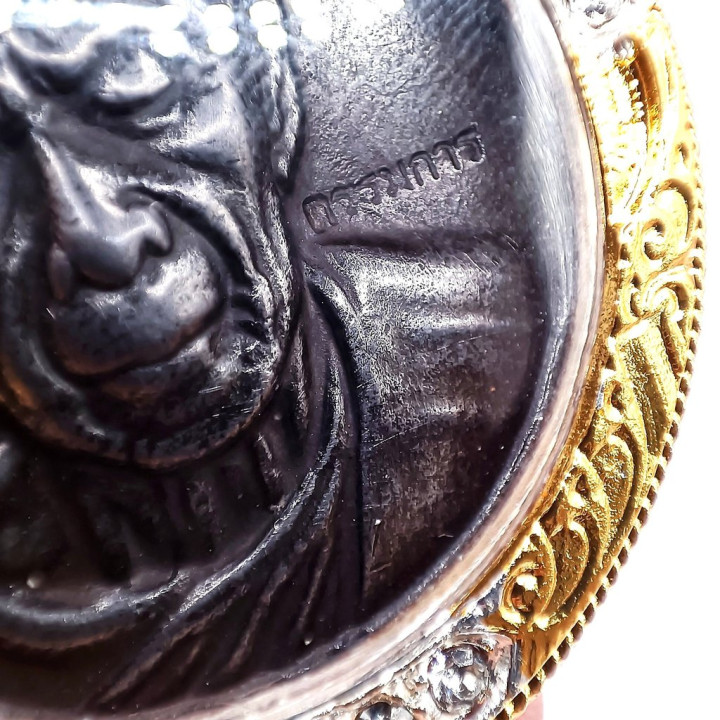 Luang Pu Tim Amulet Micron Gold Plated Frame