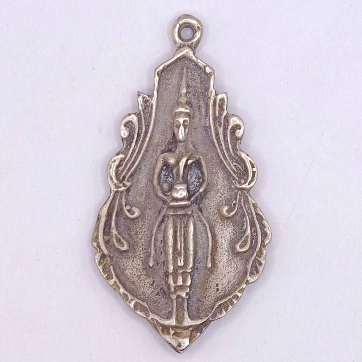 Luang Por Ban Laem Sacred Leaf Amulet 1996