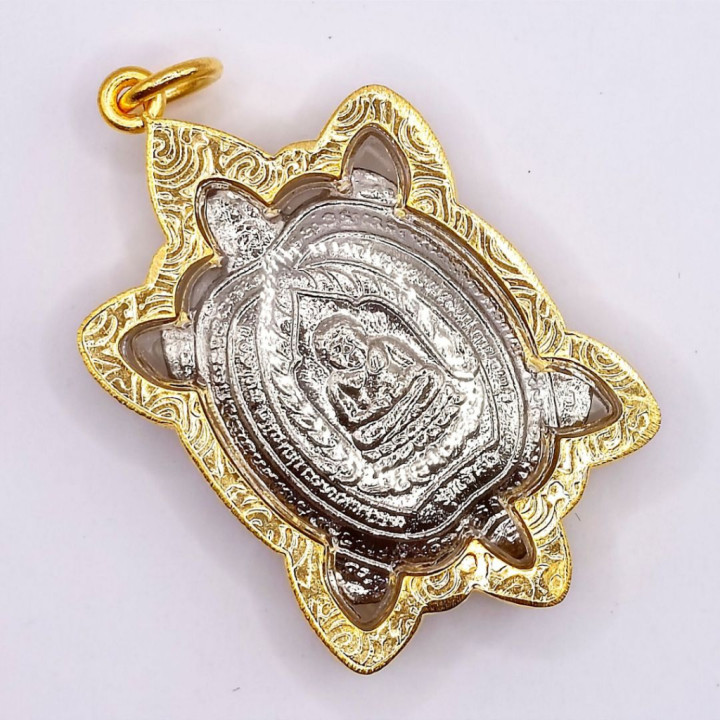Luang Pu Liew Phaya Tao Ruean Silver Pendant