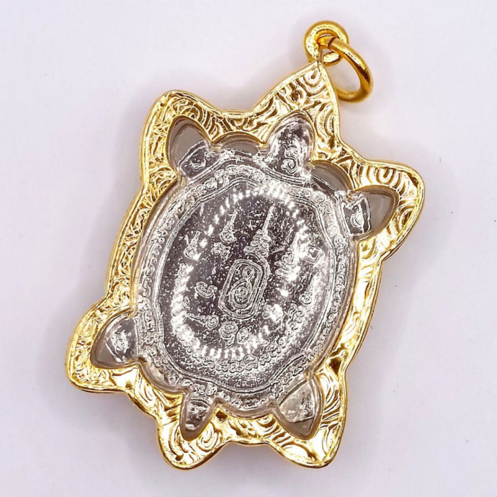 Luang Pu Liew Phaya Tao Ruean Silver Pendant