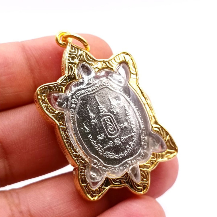 Luang Pu Liew Phaya Tao Ruean Silver Pendant