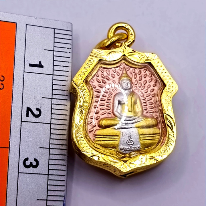 Luang Por Sothorn Buddha Amulet Gold Plated