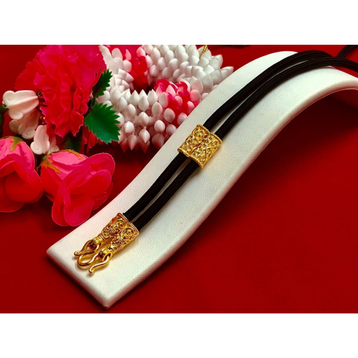 24K Gold Plated Amulet Rope Chain Necklace 24 inch