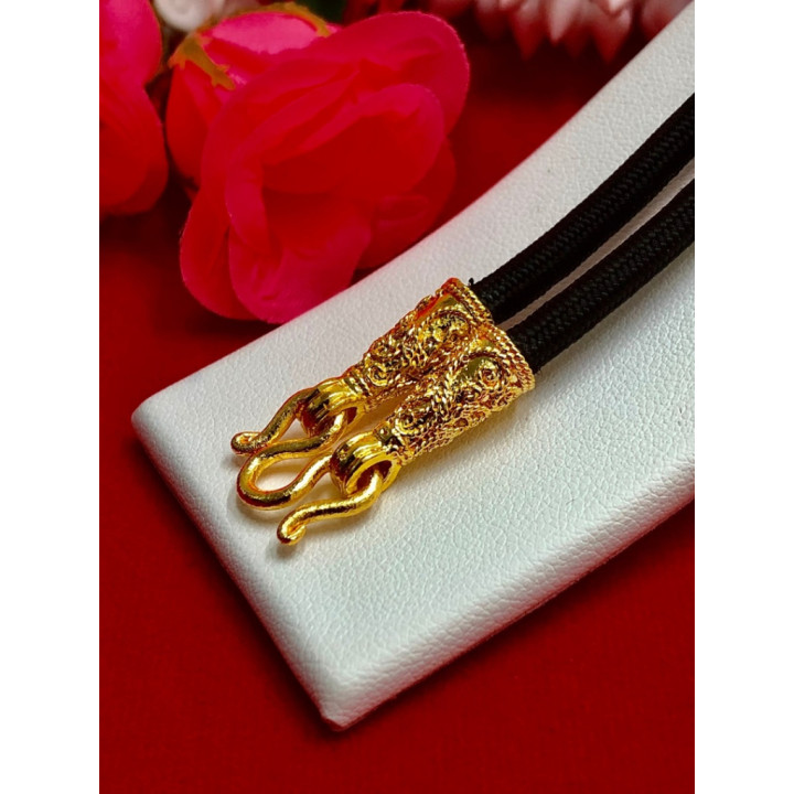 24K Gold Plated Amulet Rope Chain Necklace 24 inch