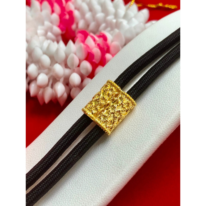 24K Gold Plated Amulet Rope Chain Necklace 24 inch