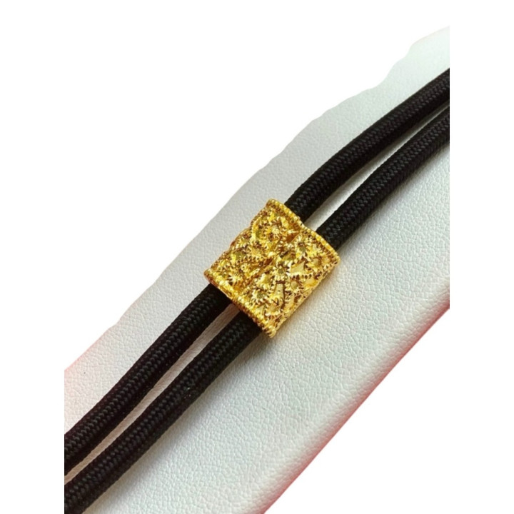 24K Gold Plated Amulet Rope Chain Necklace 24 inch