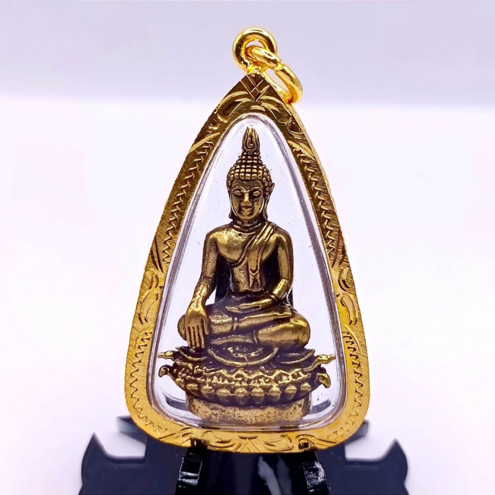 Luang Por Tan Jai Buddha Pendant Gold Plated