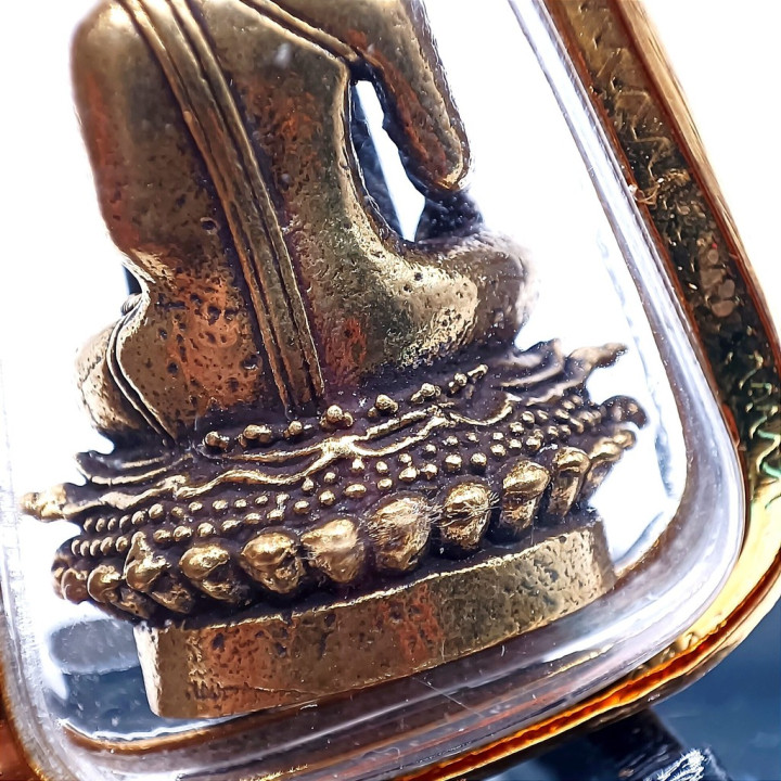 Luang Por Tan Jai Buddha Pendant Gold Plated